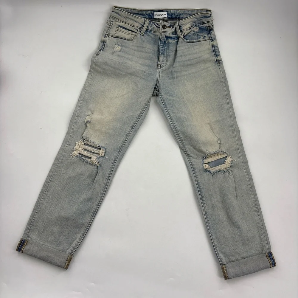 American Rag Women's Light Gray Boyfriend Jeans - Picture 5 of 7
